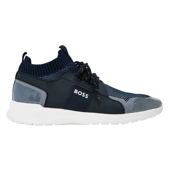 Boss - "Extreme" Logo Sneaker für Herren, Jerseyware (Dunkelblau) - Image 1
