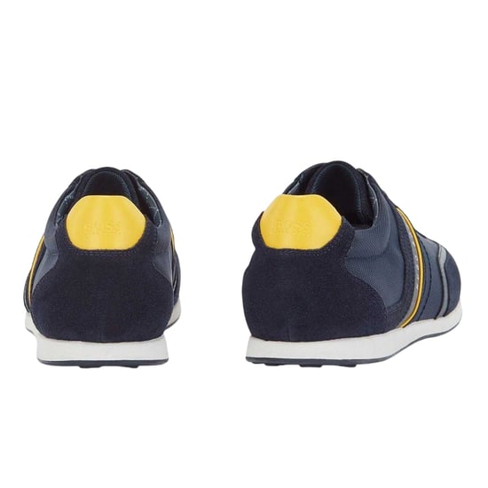 Hugo Boss - "Stiven" Sneaker für Herren, Leder, Zum Schnüren (Marine) - Image 2