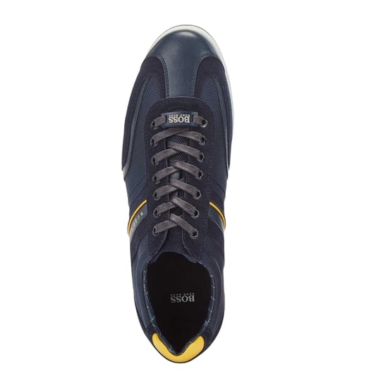Hugo Boss - "Stiven" Sneaker für Herren, Leder, Zum Schnüren (Marine) - Image 4