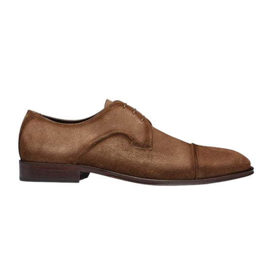 Boss - "Derrek" Schnürschuhe für Herren, Wildleder, Niedriger Absatz (Mittelbeige) - Image 1