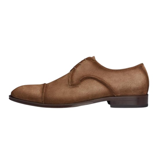 Boss - "Derrek" Schnürschuhe für Herren, Wildleder, Niedriger Absatz (Mittelbeige) - Image 2