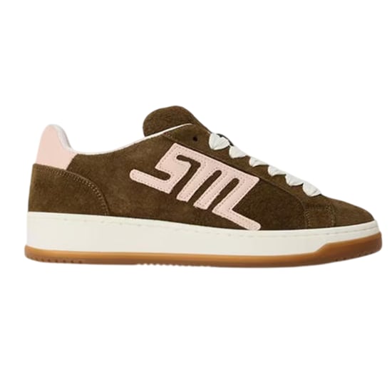 Steve Madden - "Alysha" Logo Sneaker für Damen, Zum Schnüren (Khaki-Braun) - Image 1