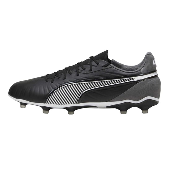 Puma - "King Match" Fußballschuhe mit festem Boden für Herren (Schwarz/Weiß) - Image 3