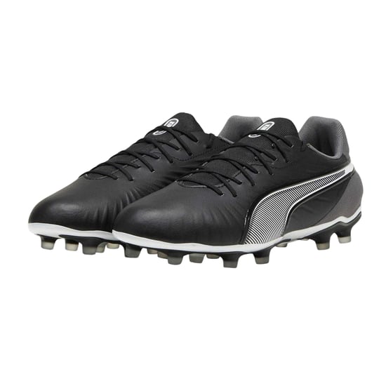 Puma - "King Match" Fußballschuhe mit festem Boden für Herren (Schwarz/Weiß) - Image 6