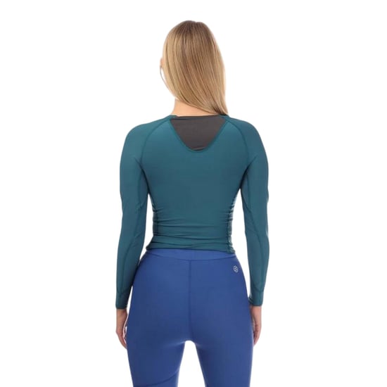 Skins - "Series-3" Oberteil für Damen, Langärmlig (Petrol) - Image 2