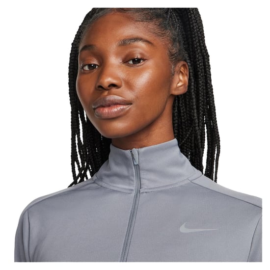Nike - Oberteil für Damen, Laufen, Langärmlig (Rauch-Grau) - Image 4