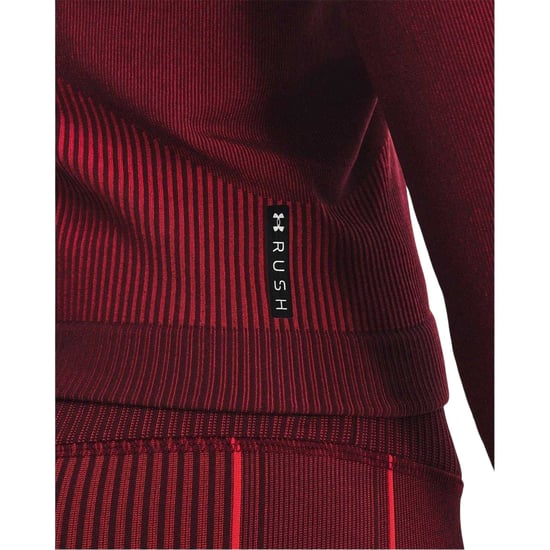 Under Armour - Oberteil für Damen, Nahtlos, UA Rush, Langärmlig (Rot) - Image 4