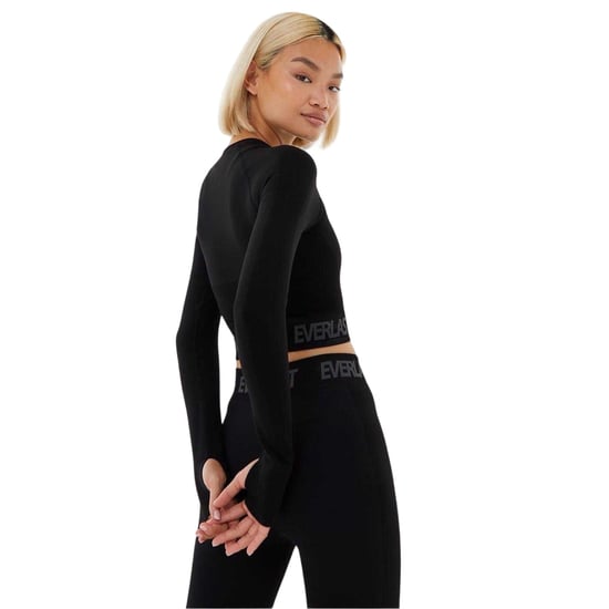 Everlast - Kurzes Top für Damen, Nahtlos, Langärmlig (Samtschwarz) - Image 2