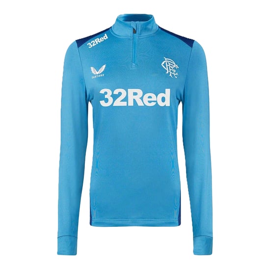 Castore - "2023/2024" Midlayer für Herren/Damen Unisex, mit kurzem Reißverschluss, Training (Blau) - Image 1