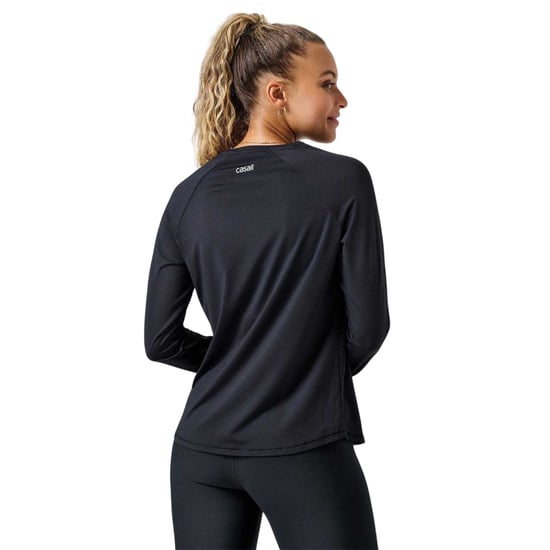 Casall - Sportoberteil für Damen, Hochleistungsmaterial, Fitnessstudio, Langärmlig (Schwarz) - Image 3