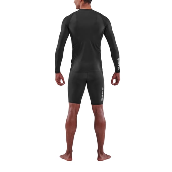 Skins - "Series-1" Base Layer Oberteil für Herren, Regulär, Langärmlig (Schwarz) - Image 2