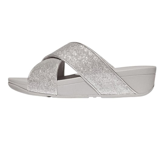FitFlop - "Glitterdust" Sandalen für Damen, Kreuzriemen (Silber) - Image 2