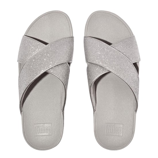 FitFlop - "Glitterdust" Sandalen für Damen, Kreuzriemen (Silber) - Image 3