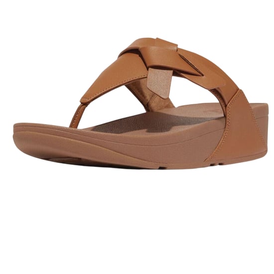 Fit Flop - Sandalen für Damen, Leder, Zehentrenner (Beige) - Image 1