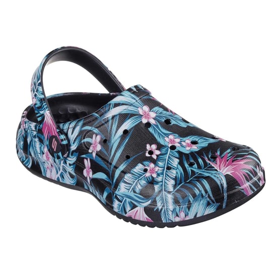 Skechers - "Archfitwave" Floral Sandalen für Damen, EVA, Open Toe (Schwarz/Bunt) - Image 3