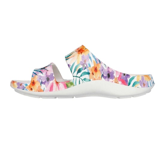 Skechers - Floral Pantoffeln für Damen, Passt über dem Spann (Weiß/Bunt) - Image 2