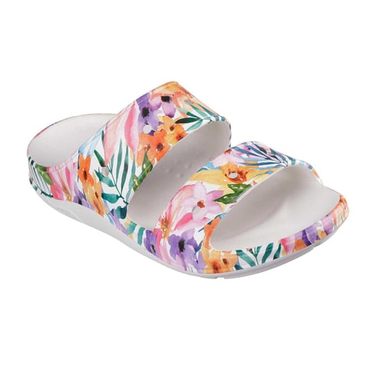 Skechers - Floral Pantoffeln für Damen, Passt über dem Spann (Weiß/Bunt) - Image 5