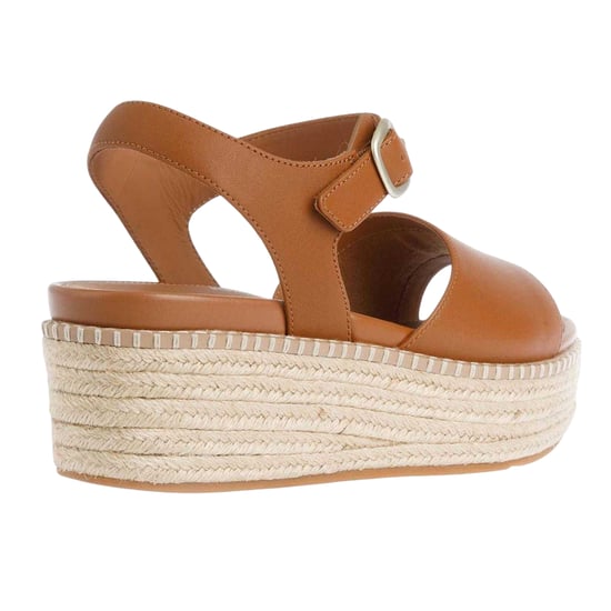 FitFlop - "Eloise Espadrille" Sandalen mit Keilabsatz für Damen, Leder (Hellbraun) - Image 2