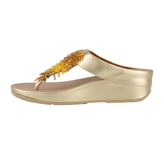FitFlop - "Platino Rumba" Ombre Sandalen für Damen, Leder, Zehentrenner (Beige) - Image 3