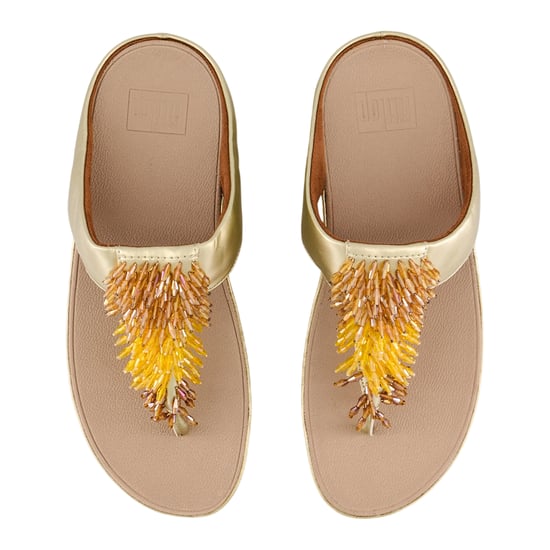 FitFlop - "Platino Rumba" Ombre Sandalen für Damen, Leder, Zehentrenner (Beige) - Image 4