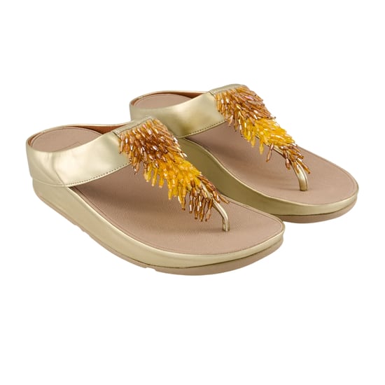 FitFlop - "Platino Rumba" Ombre Sandalen für Damen, Leder, Zehentrenner (Beige) - Image 5