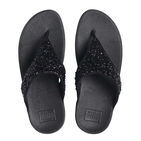 FitFlop - "Lulu Summerfoil" Sandalen mit Keilabsatz für Damen (Schwarz) - Image 3