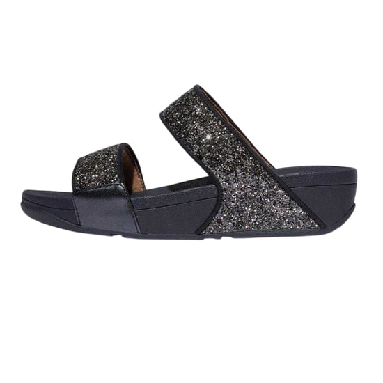 FitFlop - "Lulu" Badesandale für Damen, Glitzer, Keilabsatz (Marine) - Image 2