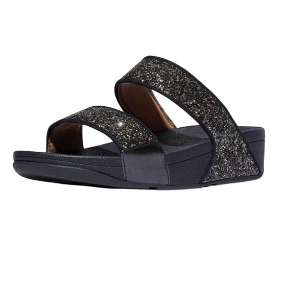 FitFlop - "Lulu" Badesandale für Damen, Glitzer, Keilabsatz (Marine) - Image 6