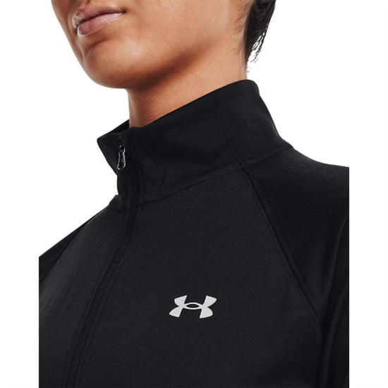 Under Armour - "Tech" Trainingsjacke für Damen, mit kurzem Reißverschluss (Schwarz) - Image 4