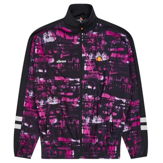 Ellesse - "Boulevard" Trainingsjacke für Damen, Weiter Stehkragen, Fleece (Schwarz/Pink) - Image 1