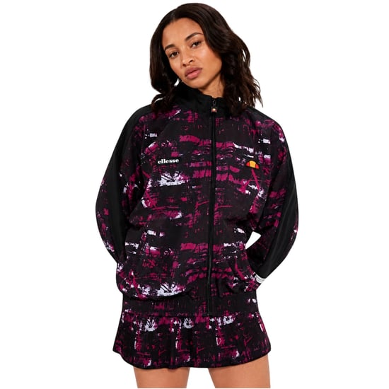 Ellesse - "Boulevard" Trainingsjacke für Damen, Weiter Stehkragen, Fleece (Schwarz/Pink) - Image 3