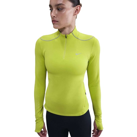 Nike - "Swift" Oberteil für Damen, mit kurzem Reißverschluss, Jersey (Silber) - Image 3