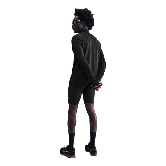 Nike - Base Layer Oberteil für Herren, mit kurzem Reißverschluss, Laufen (Schwarz) - Image 2