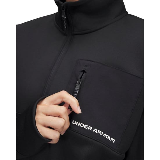 Under Armour - Trainingsjacke für Damen, mit halbem Reißverschluss (Schwarz) - Image 3
