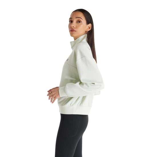 New Balance - Sweatshirt für Damen, mit kurzem Reißverschluss, Jerseyware, Übergroß (Minzgrün) - Image 5