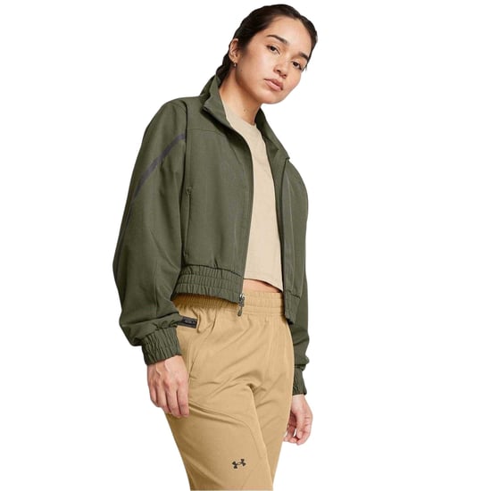 Under Armour - Oberteil für Damen, Weiter Stehkragen, Langärmlig (Grün) - Image 3