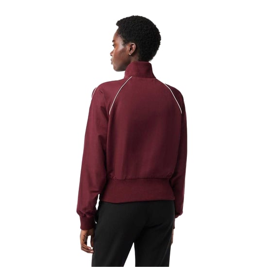 Lacoste - Trainingsjacke für Damen, Durchgehender Reißverschluss, Athletisch (Zinfandel) - Image 2