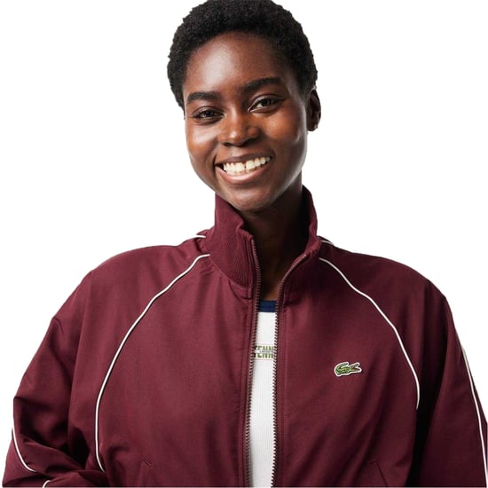 Lacoste - Trainingsjacke für Damen, Durchgehender Reißverschluss, Athletisch (Zinfandel) - Image 3
