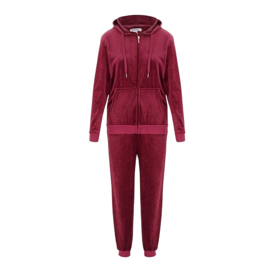 Miso - Trainingsanzug-Set für Damen, Velours (Fuchsie) - Image 1
