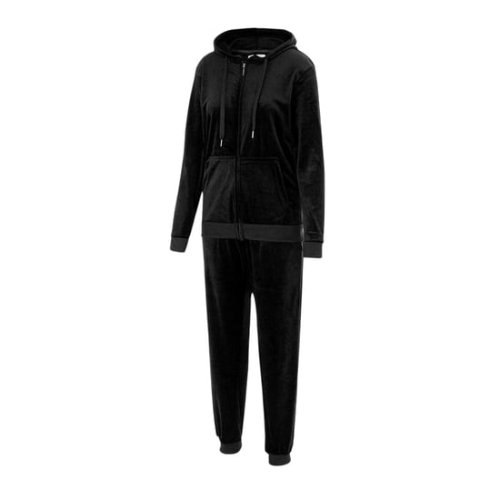 Miso - Trainingsanzug-Set für Damen, Velours (Schwarz) - Image 1