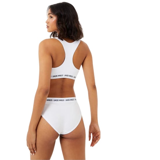 Jack Wills - "Dibsdall" Bralette für Damen, Baumwolljersey (2er-Pack) (Weiß) - Image 2