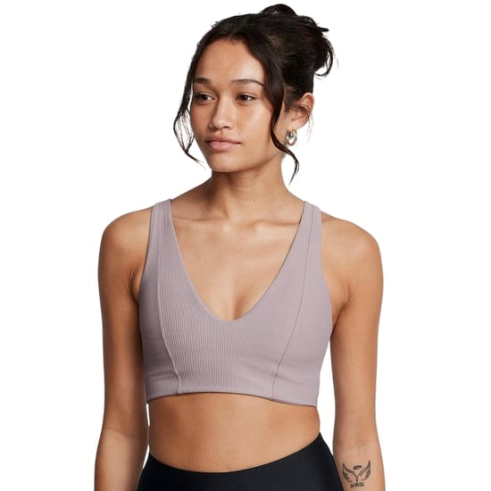 Under Armour - Bralette für Damen, V-Ausschnitt (Grau) - Image 4