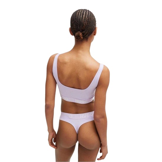 Hugo - "Sporty" Bralette für Damen, Baumwolljersey (Violett) - Image 3