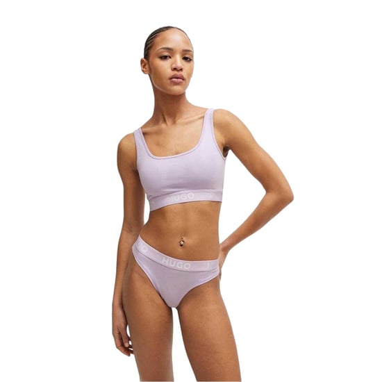 Hugo - "Sporty" Bralette für Damen, Baumwolljersey (Violett) - Image 5