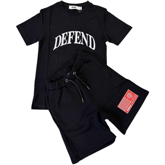 DFND London - T-Shirt und Shorts für Kinder (Schwarz) - Image 2