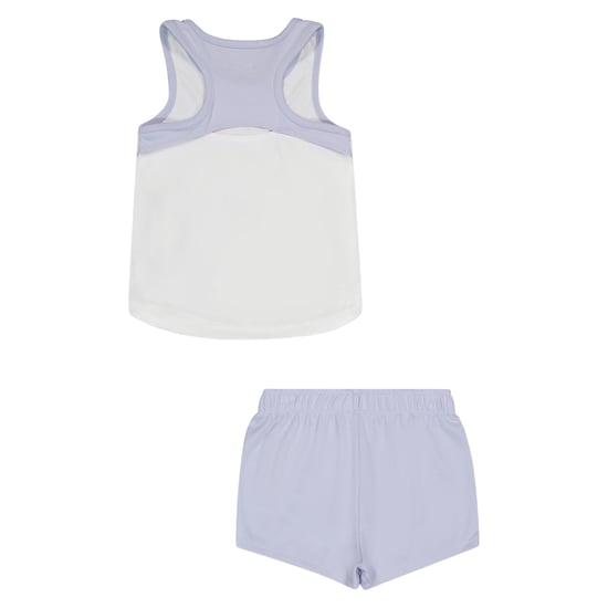 Nike - Set Oberteil & Shorts für Mädchen, Netzmaterial, Ärmellos (Violett) - Image 3