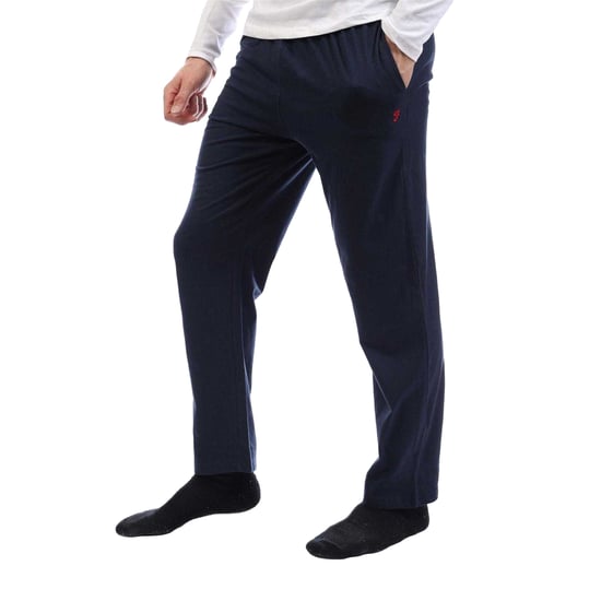 Farah - Loungewear Set für Herren, Baumwolle, Langärmlig (Weiß/Marine) - Image 4
