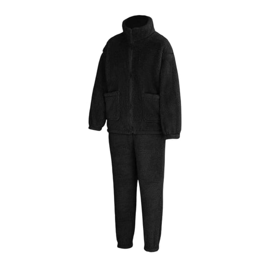 Miso - Loungewear Set für Damen, Langfaseriges Vlies (Schwarz) - Image 3