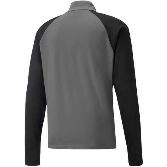Puma - "TeamLIGA" Fleece-Oberteil für Kinder, mit kurzem Reißverschluss (Grau) - Image 2