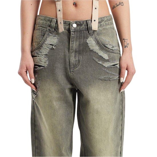 The Ragged Priest - "Crescent" Jeans für Damen (Grau) - Image 3